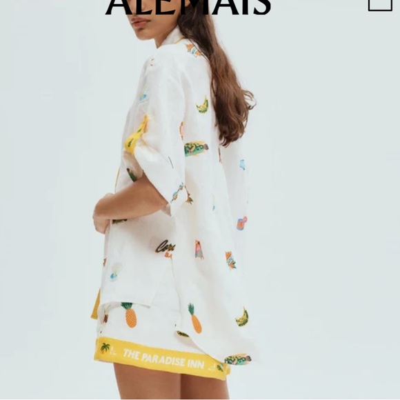 ALEMAIS BLUE MARLIN EMBROIDERED SHIRT & SKIRT - Picture 8 of 8